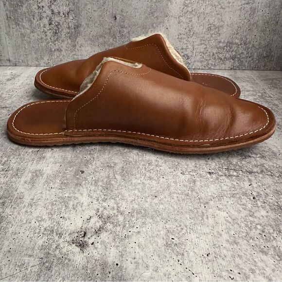 WP STANDARD Mr. Grumpy Leather Sheepskin Slippers Women’s Large 9/10 - Picture 8 of 12